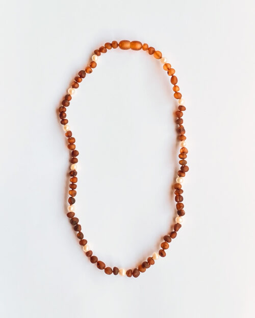 Raw Cognac Amber + Pearl Sequence